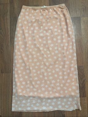 L.A. Hearts Orange Floral Skirt Size XS